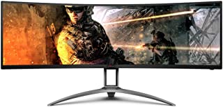 Photo 1 of AOC AGON Curved Gaming Monitor 49" (AG493UCX), Dual QHD 5120x1440 @ 120Hz, VA Panel, 1ms 120Hz Adaptive-Sync, 121% sRGB, Height Adjustable, 4-Yr Zero Dead Pixels Manufacturer Guarantee
