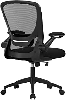 Photo 1 of Home Office Chair Ergonomic Desk Chair Mesh Computer Chair Swivel Rolling Executive Task Chair with Lumbar Support Arms Mid Back Adjustable Chair for Men Adults, Black
