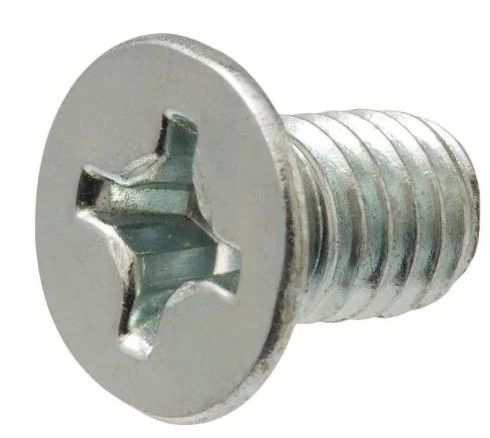 Photo 1 of 1/4 in.-20 x 1-1/2 in. Phillips Flat Head Zinc Plated Machine Screw (5 boxes of 25)
