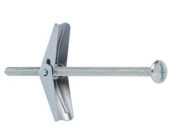 Photo 1 of 3/16 in. x 4 in. Zinc-Plated Steel Mushroom-Head Phillips Drive Anchor Toggle Bolt (3 boxes of 15-Pieces)
