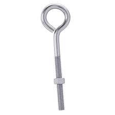 Photo 1 of 3/8 in. x 5-1/2 in. Stainless Steel Eye Bolt with Nut
6 pack 