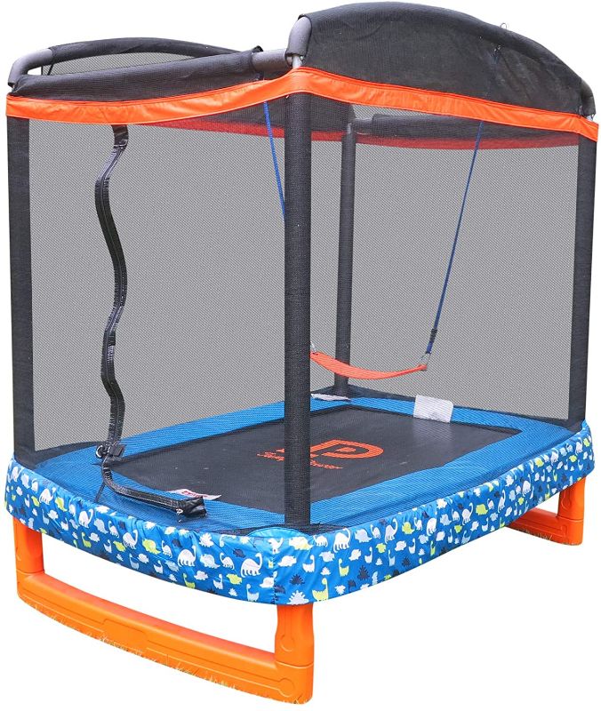 Photo 1 of 72" x 50" Rectangle Indoor/Outdoor Trampoline AND SWING