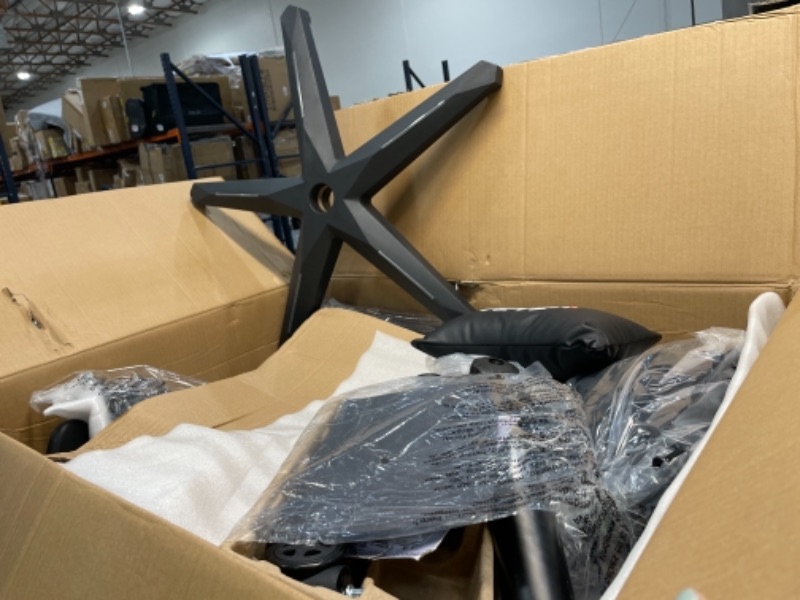 Photo 1 of Hbada Gaming Chair Ergonomic Racing Chair High Back Computer Chair with Height Adjustment Headrest and Lumbar Support E-Sports Swivel Chair with Adjustment Footrest,Grey and Black
