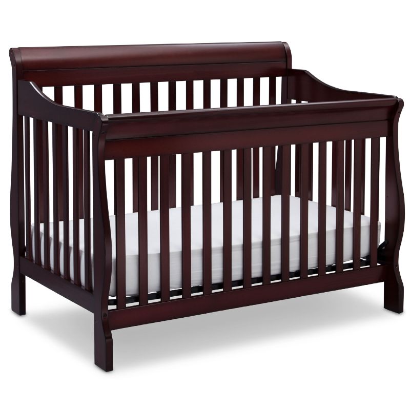 Photo 1 of Delta Children Canton 4-in-1 Convertible Crib - Easy to Assemble, Espresso Cherry