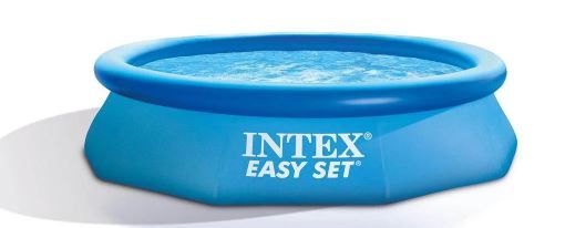 Photo 1 of 6 TO 18 FEET Easy Set Inflatable Round Plastic Family Swimming Pool and Pump