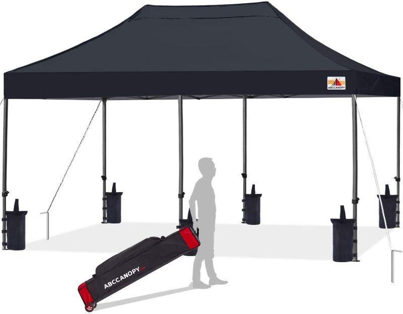 Photo 1 of ABCCANOPY Patio Pop Up Canopy Tent 10x20 Commercial-Series(Black)
