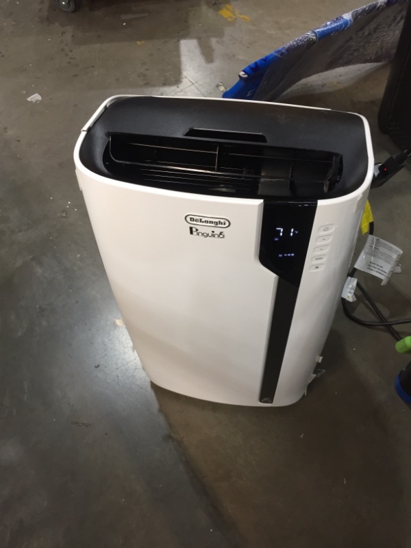 Photo 3 of De'Longhi 14000 BTU Portable Air Conditioner, Dehumidifier & Fan + Cool Surround Remote w/Built-in Temperature Control Sensor & Quiet Mode, 700 sq ft, XLarge Room, Pinguino 8600 BTU (DOE), White