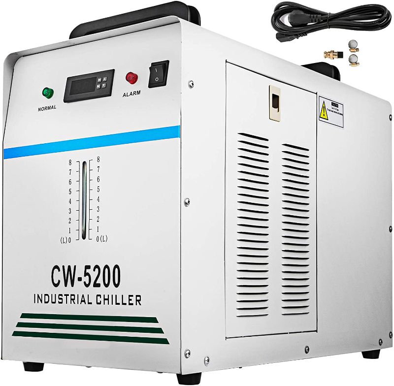 Photo 1 of BestEquip Cooling System CW5200DG Industrial Water Chiller, CW-5200, White
Size:CW-5200