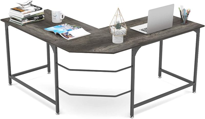 Photo 1 of Elephance Large L Shaped Desk 59" Corner Computer Desk PC Table Gaming Table Writing Desk for Home Office
