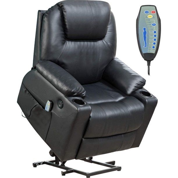 Photo 1 of *BOX 1 of 2, NOT COMPLETE* 
BestMassage Lift Chair for Elderly Power Recliner Massage Chair for Living Room Chair with Remote Control
