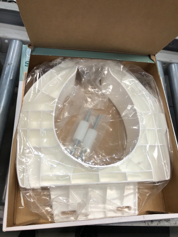 Photo 2 of *MISSING middle add on piece* 
SP Ableware Secure-Bolt 3-Inch Elevated Toilet Seat with Convertible Open/Closed Front – Plastic, White (725790002)
