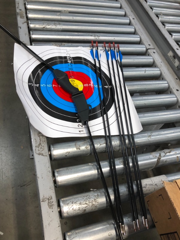 Photo 2 of *MISSING string*
kaimei 45 Inch Recurve Bow Archery Red Limbs for Youth Beginner Practice and Outdoor Shooting Right and Left Hand with 6 Fiberglass Arrows and 2 Target Paper
