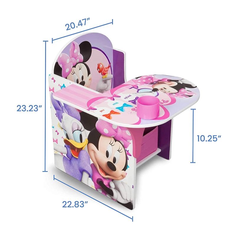 Photo 1 of Delta Children Chair Desk with Storage Bin Disney Minnie Mouse