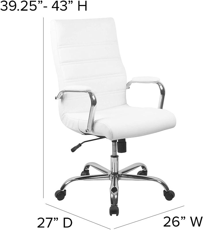 Photo 1 of *MISSING hardware and manual*
Flash Furniture Executive Office Swivel Chair, White