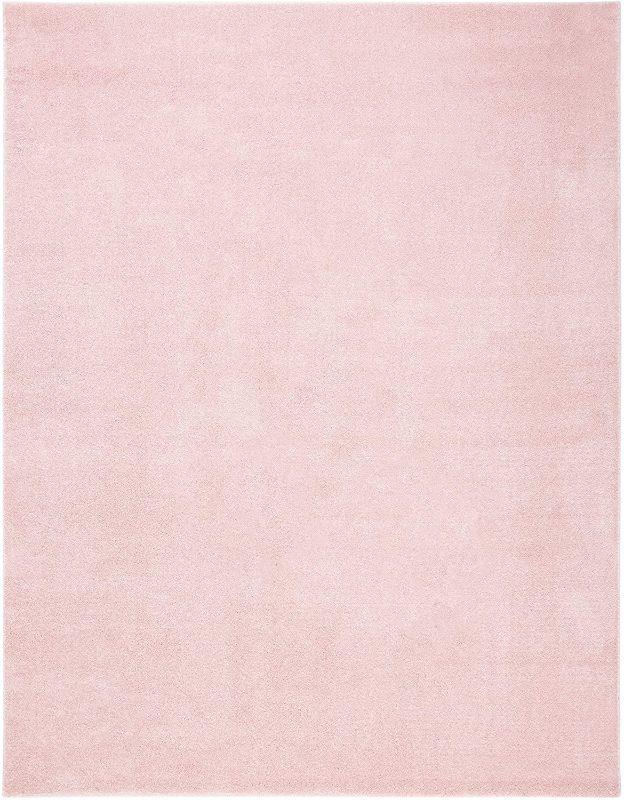 Photo 1 of *slightly dirty from shipping* 
Safavieh Plain and Solid Collection PNS320 Non-Shedding Stain Resistant Living Room Bedroom Area Rug, 8' x 10', Pink
