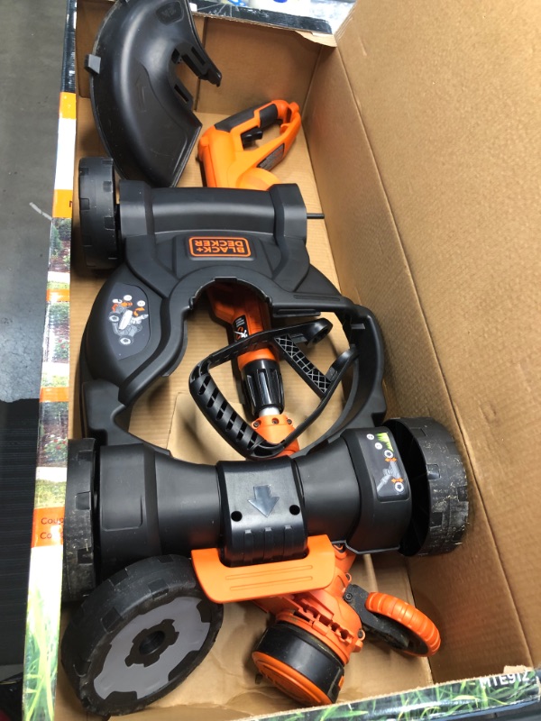 Photo 2 of *USED*
BLACK+DECKER 3-in-1 String Trimmer/Edger & Lawn Mower, 6.5-Amp, 12-Inch, Corded (MTE912) (Power cord not included)
