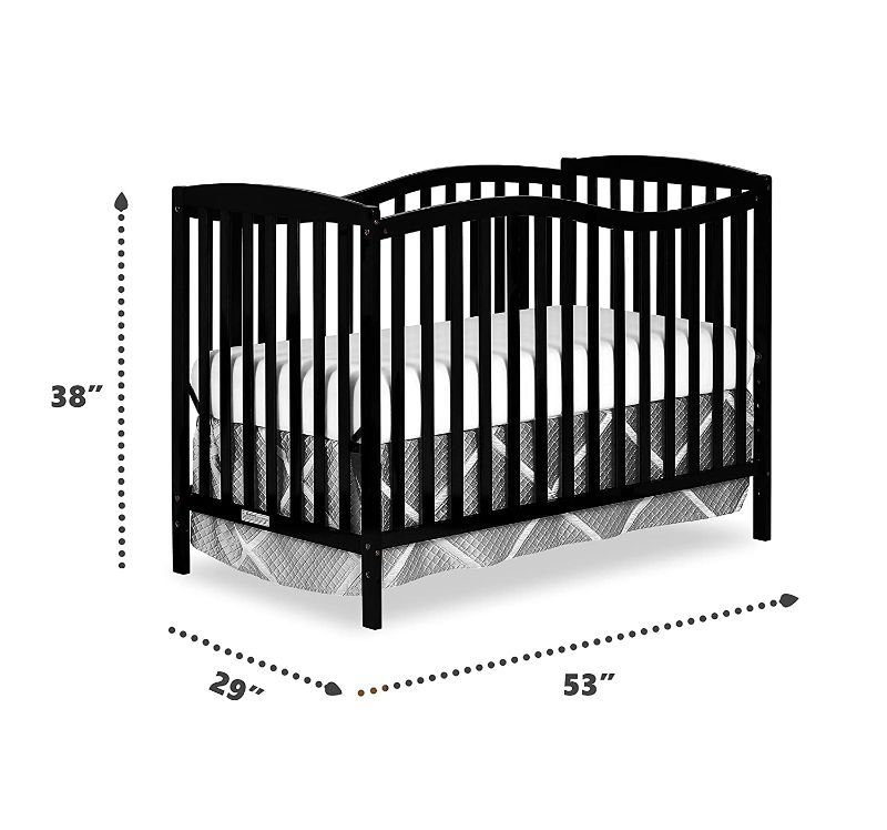 Photo 1 of Dream On Me Chelsea 5-in-1 Convertible Crib, Black