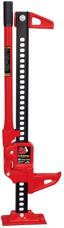 Photo 1 of BIG RED TRA8335B Torin 33" Ratcheting Off Road Utility Farm Jack, 3 Ton (6,000 lb) Capacity, Red
