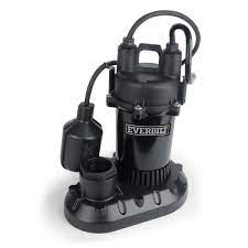 Photo 1 of 1/2 HP Submersible Aluminum Sump Pump with Tethered Switch
