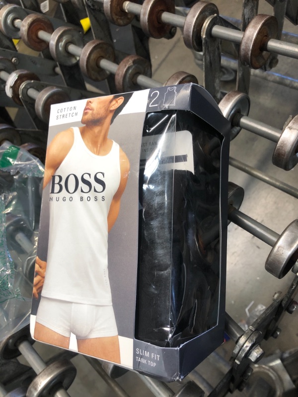 Photo 2 of Boss Men's 2 Pack Tank Top Undershirts - Black
