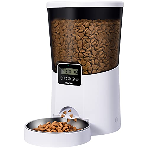 Photo 1 of WOPET Automatic Cat Feeder, 7L Auto Dog Food Dispenser Timed Cat Feeder Portion Control and Programmable Timer 1-4 Meals per Day Voice Recorder for Small & Medium Pets

//POWERS ON 