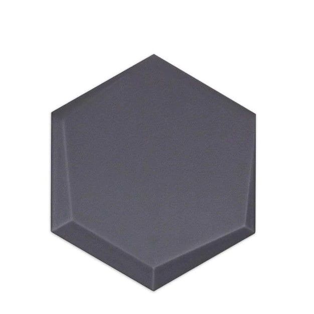 Photo 1 of Bethlehem Leveled Hexagon Dark Gray 5.9 in. x 6.96 in. Matte Ceramic Wall Tile (25-Pieces / 5.4 sq. ft. / Box) - 37 boxes 
