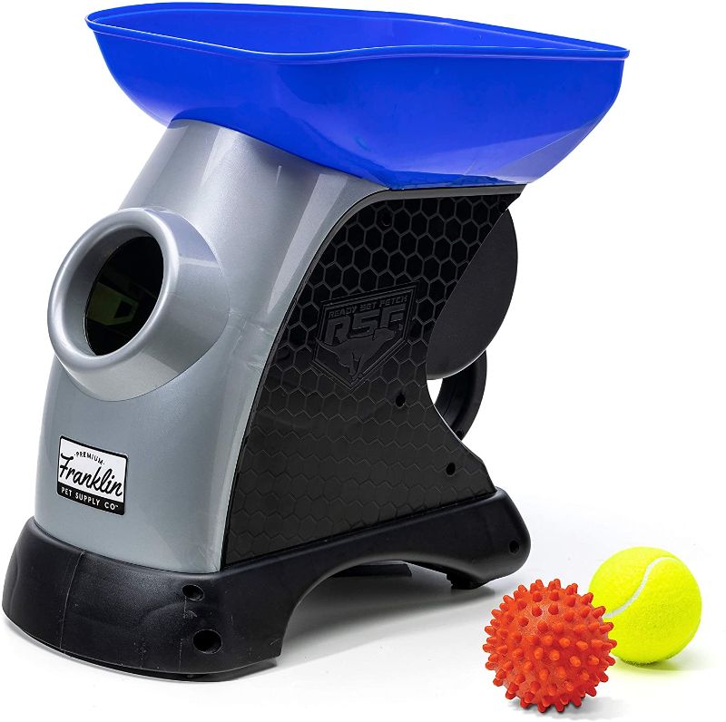 Photo 1 of Franklin Pet Ready Set Fetch Automatic Tennis Ball Launcher Dog Toy - Official Size Tennis Ball Thrower - Interactive Toy
- Missing accessories 
- Dirty 