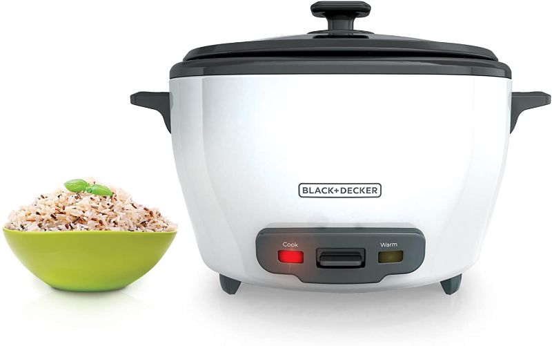 Photo 1 of BLACK+DECKER, White  28 Cup Rice Cooker RC5280

//POWERS ON//DENTED, SEE PICTURE 