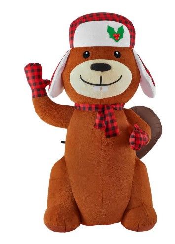 Photo 1 of Home Accents Holiday
7 ft Pre-Lit LED Airblown Plush Fabric Beaver Christmas Inflatable