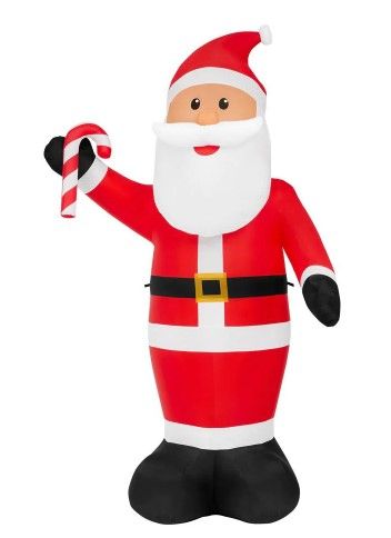 Photo 1 of Home Accents Holiday
11 ft. Airblown Santa with Candy Cane Christmas Inflatable