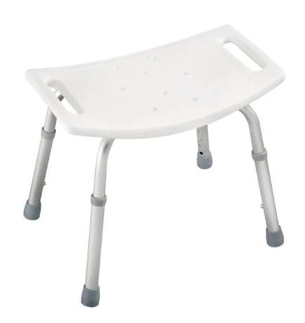 Photo 1 of 14 in. x 4 in. Adjustable Bathtub and Shower Safety Seat in White
