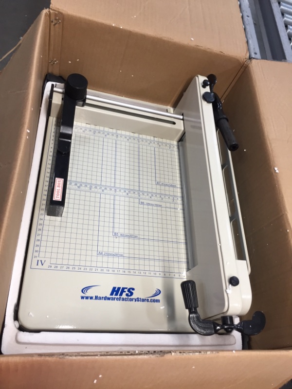 Photo 1 of Paper Trimmer, A4 Guillotine Paper Cutter Blade Gridded Photo Trimmer Guillotine Craft Machine, 13 inch Cut Length, 13.4" x 10.2" (Use for A4-B7)
