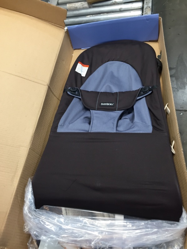 Photo 1 of Babybjorn Balance Bouncer Soft Cotton - Black/Dark Gray