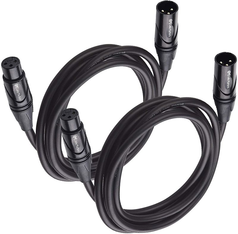 Photo 1 of Cable Matters 2-Pack Premium XLR to XLR Microphone Cable 6 Feet
