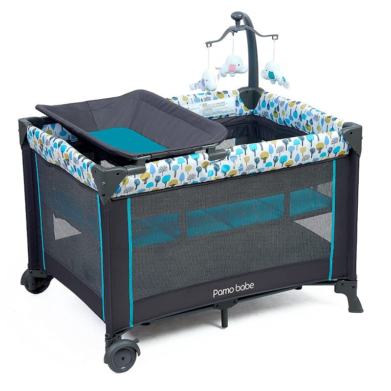 Photo 1 of Pamo Babe Deluxe Nursery Center ,Portable Playard with Comfortable Mattress,Changing Table and Toys
