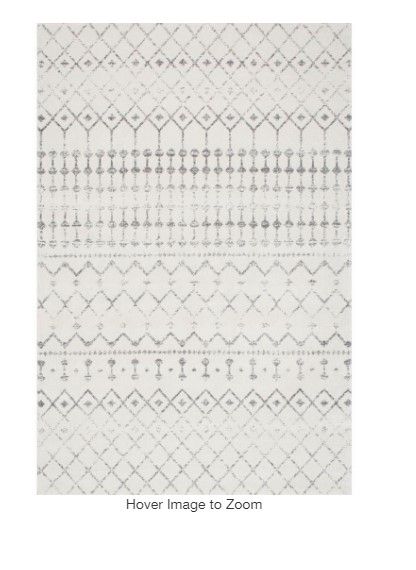 Photo 1 of Blythe Modern Moroccan Trellis Gray 9 ft. x 12 ft. Area Rug
