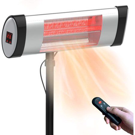 Photo 1 of AMERICAN GEAR Outdoor Electric Patio Heater - Outdoor Electric Infrared Patio Heater for Winter - 120 Volt Portable Garage Heater - Weatherproof, Shut
