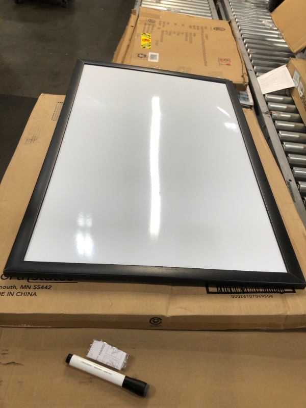Photo 2 of Magnetic Dry Erase Board, 23 x 35 Inches, Black Wood Frame