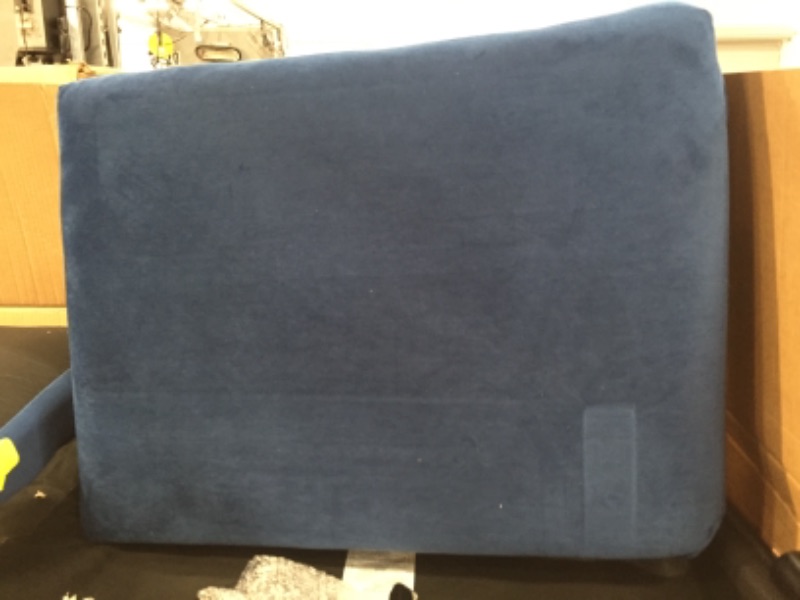 Photo 3 of **ITEM INCOMPLETE** ( BOX 2 OF 2 ONLY)
Casa Andrea Milano llc Modern Large Velvet Fabric Sectional Sofa, L-Shape Couch with Extra Wide Chaise Lounge, Navy
