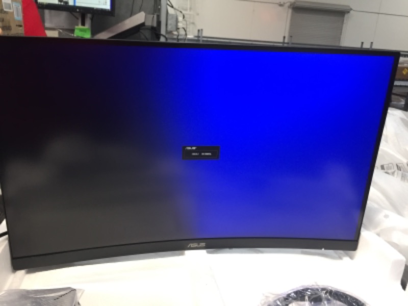 Photo 1 of ASUS TUF Gaming 27" 16:9 Curved 165 Hz FreeSync QHD VA Gaming Monitor
*PREVIOUSLY OPENED* LEFT SIDE OF SCREEN IS BLACK REFER TO PHOTO.