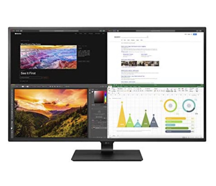 Photo 1 of LG 43UN700-B 43 Inch Class UHD (3840 X 2160) IPS Display with USB Type-C and HDR10 with 4 HDMI inputs, Black