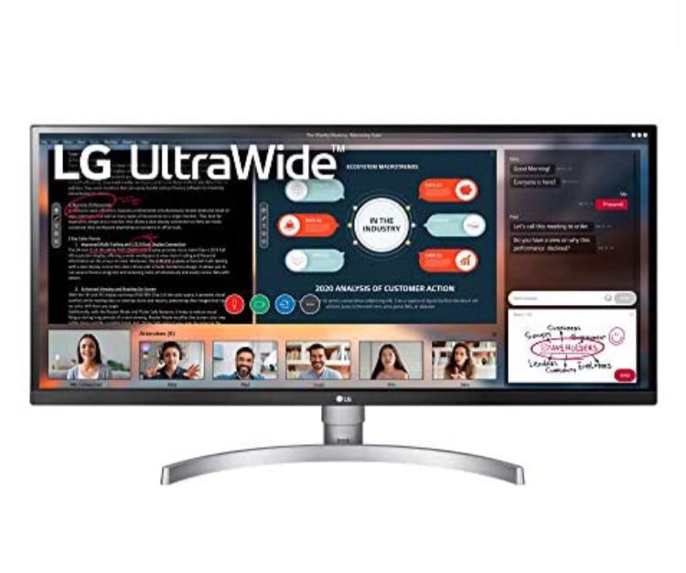 Photo 1 of LG 34WK650-W - 34" Class 21:9 UltraWide® Full HD IPS LED Monitor with HDR 10 (34" Diagonal)