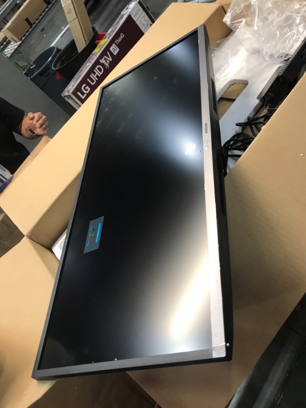 Photo 5 of SAMSUNG 34-Inch SJ55W Ultrawide Gaming Monitor (LS34J550WQNXZA) – 75Hz Refresh, WQHD Computer Monitor, 3440 x 1440p Resolution, 4ms Response, FreeSync, Split Screen, HDMI, Black
