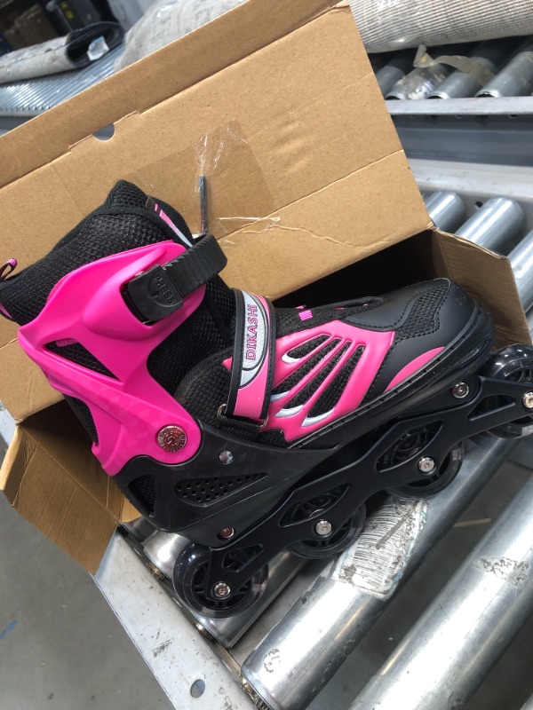 Photo 2 of DIKASHI Adjustable Roller Blades Skates for Boys Girls Ages, Inline Skates for Kids Adults Women Men Size, Light Up Roller Blades with Beginners Outdoor (Large)