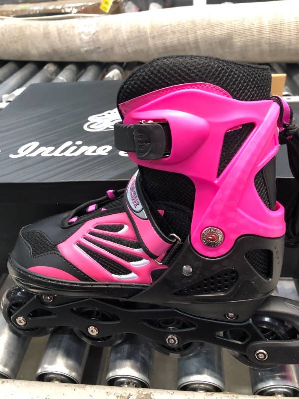 Photo 2 of DIKASHI Adjustable Roller Blades Skates for Boys Girls Ages, Inline Skates for Kids Adults Women Men Size, Light Up Roller Blades with Beginners Outdoor (Large)