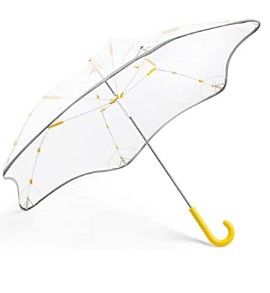 Photo 1 of G4Free Clear Umbrella Transparent Stick Umbrellas with Easy Grip J Hook Handle Safety Rounded Edge Reflective Stripe for Girls Boys Students Ages 6-14
