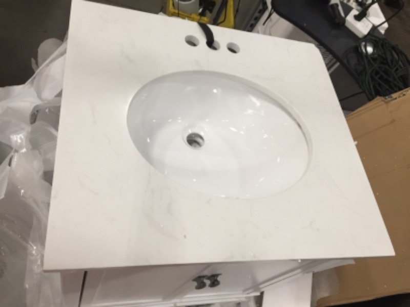 Photo 2 of Dorel Living DA8050W-A 24 in. Otum Bathroom Vanity White
PREVIOUSLY OPENED,SINK IS CHIPPED REFER TO PHOTO