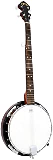 Photo 1 of 5-String Geared Tunable Banjo with White Jade Tune Pegs and Rosewood Fretboard Polished Rich Wood Finish Maplewood Bridge Stand and Truss Rod Adjustment Tool- Pyle PBJ60