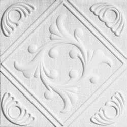 Photo 1 of Anet White Decorative Styrofoam Ceiling Tiles for Glue-up Application 104 PACK 19.5 X 19.5 IN