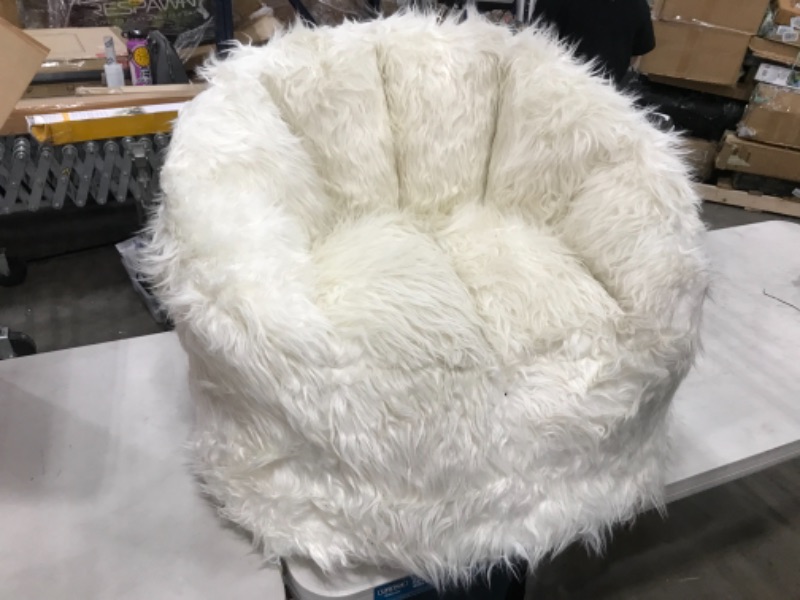 Photo 2 of Comfort Research Big Joe Milano Bean Bag Lounger, Ivory